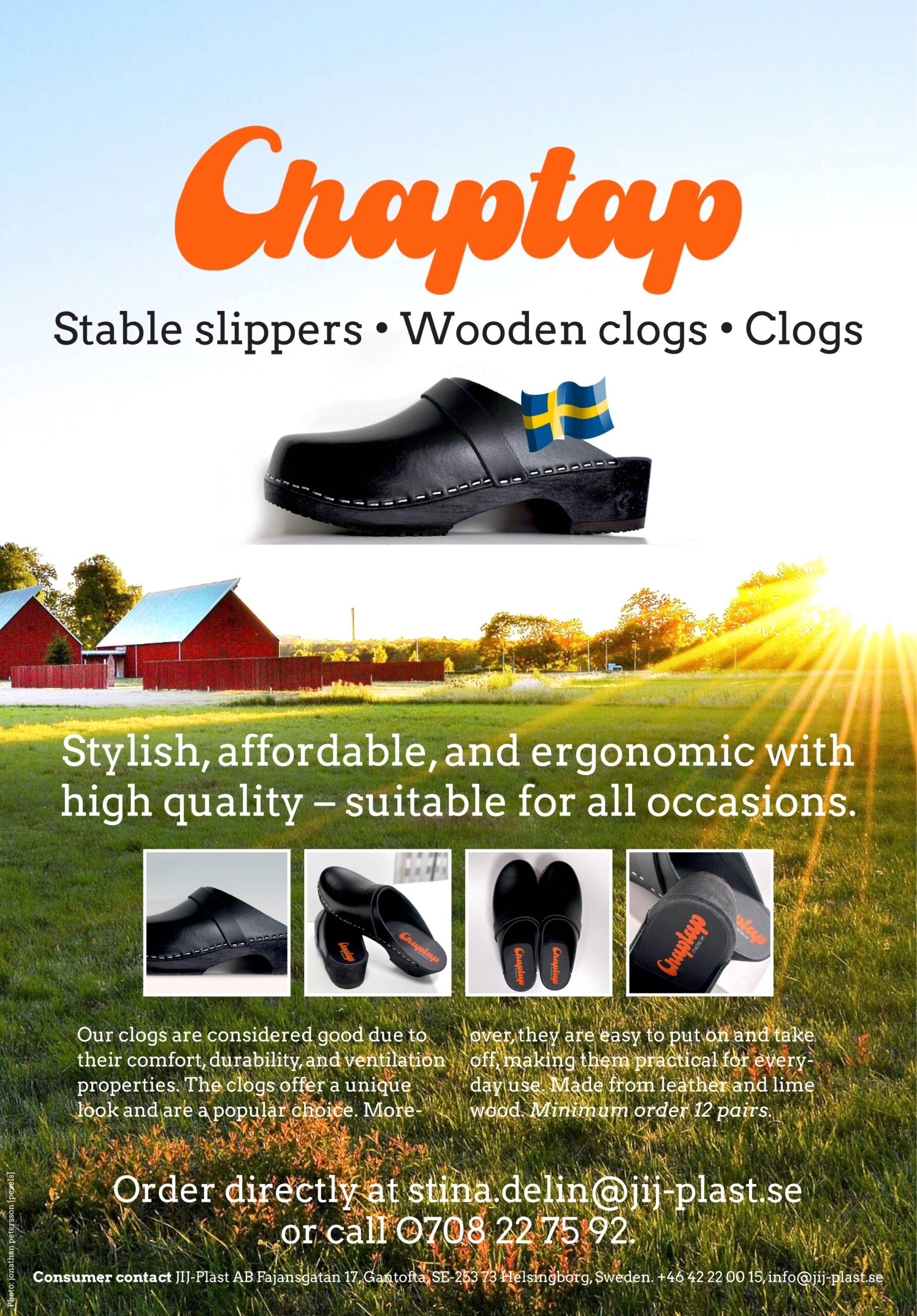 CHAPTAP Clogs • Wood Sole Shoes • Wooden soles shoes